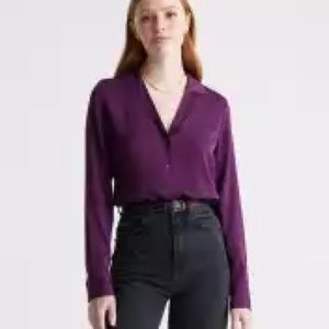 Like New Quince Silk Blouse